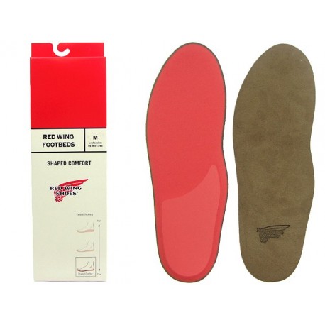 red wing shaped comfort footbed
