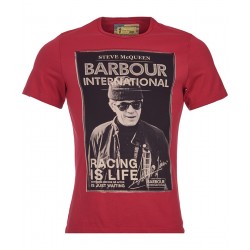 Camiseta Barbour STEVE McQUEEN Apex Rich Red - MonegrosCycles
