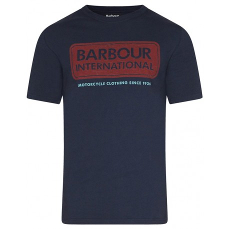 Camiseta Barbour International Logo Navy